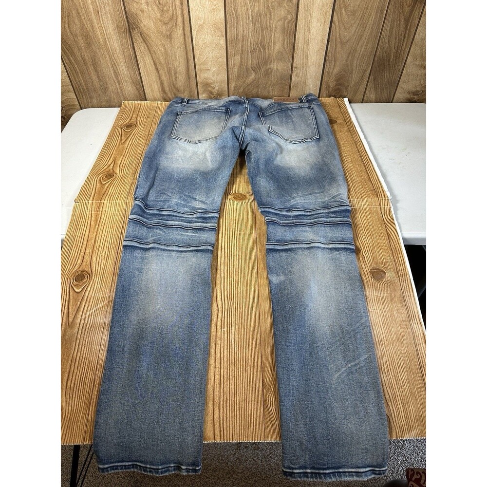 Reason Denim Jeans Distressed Mulberry Moto Jeans Men’s Size 40 Hand Crafted - Picture 2 of 16